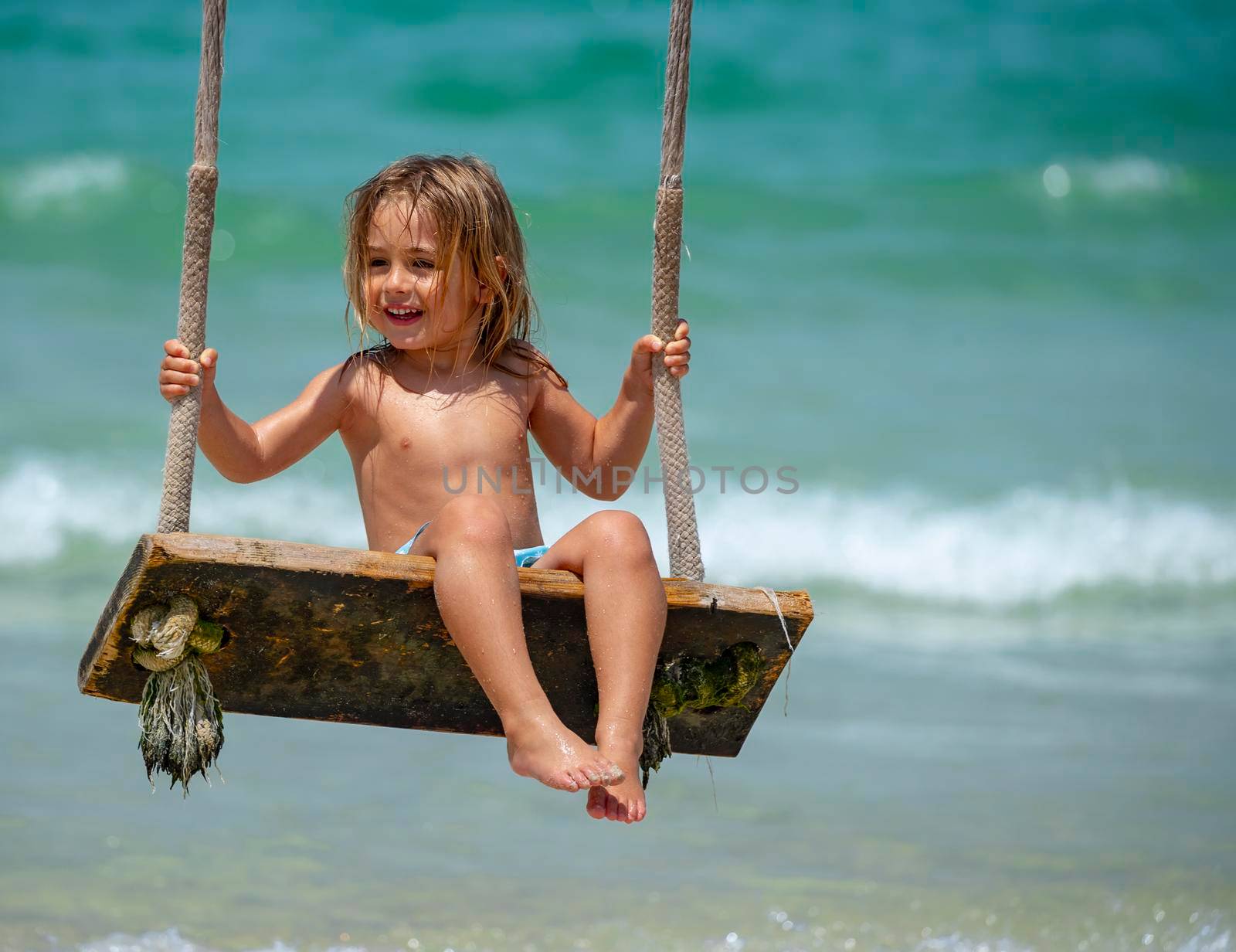 Baby Boy on the Beach by Anna_Omelchenko