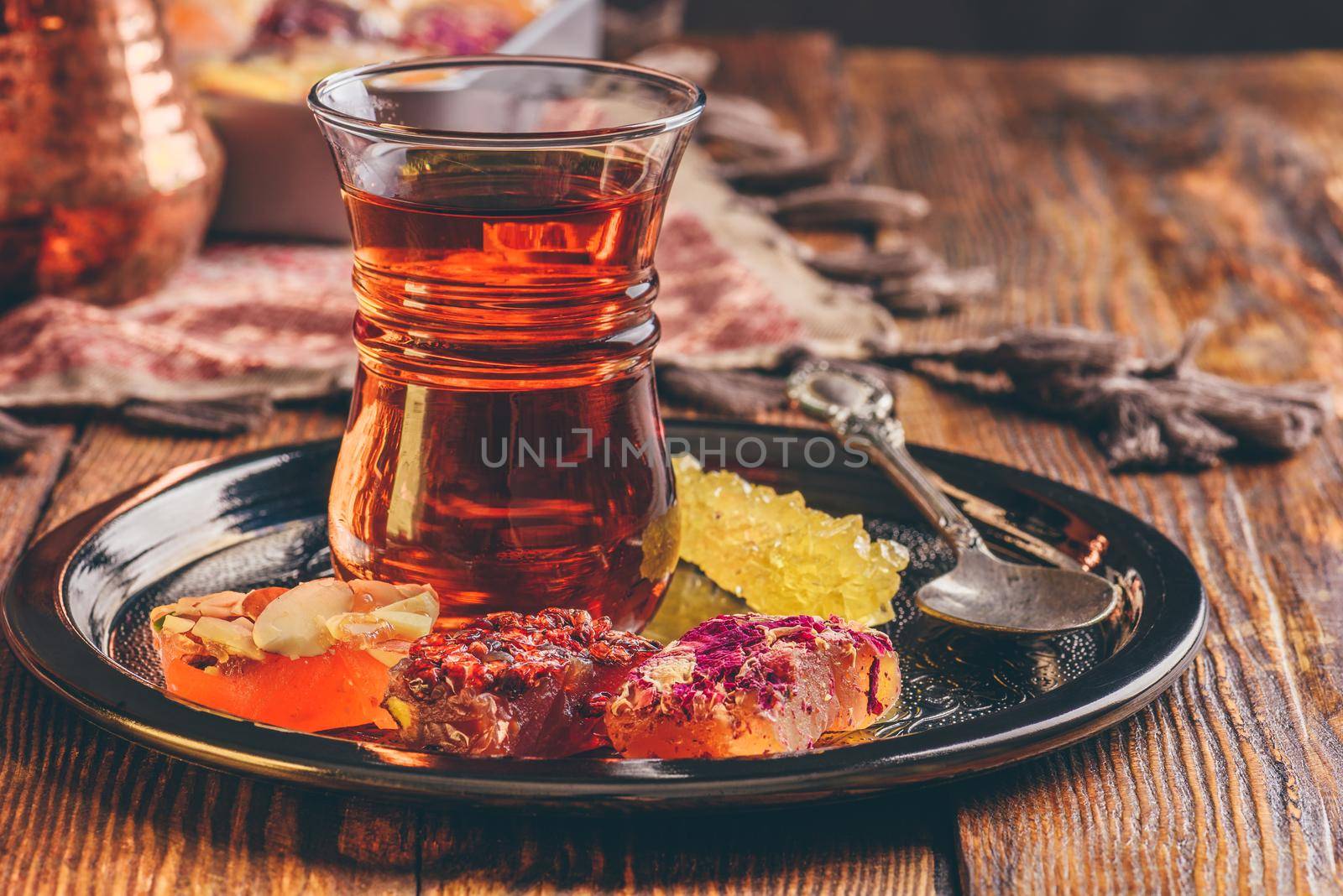 Tea in armudu with oriental delight  by Seva_blsv