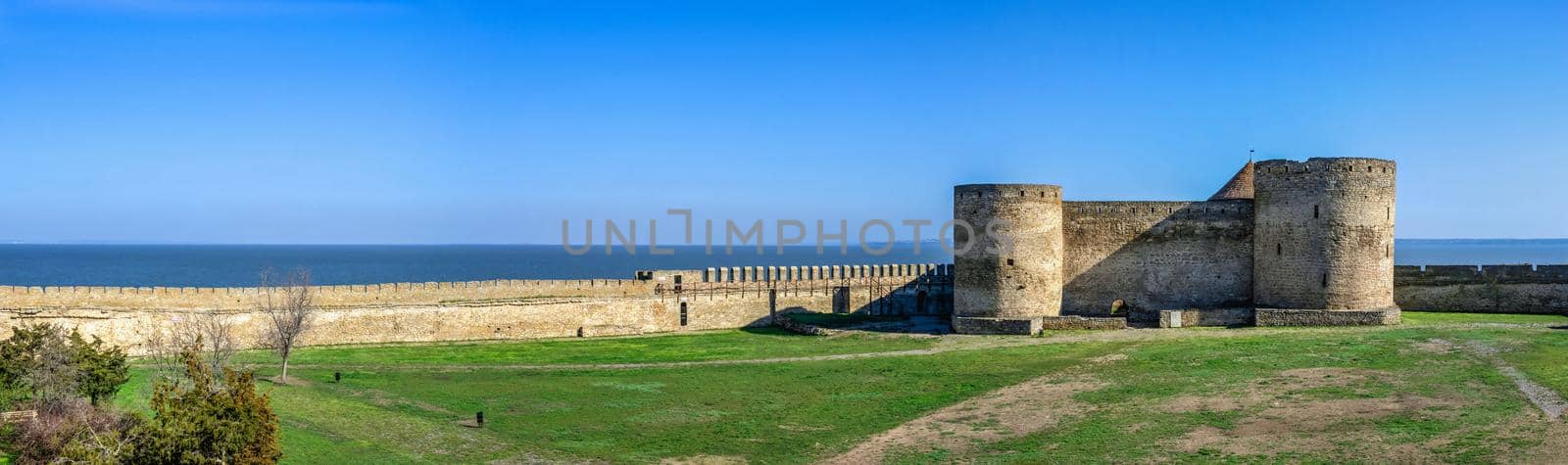 24.04.2021. Bilhorod-Dnistrovskyi or Akkerman fortress, Odessa region, Ukraine, on a sunny spring morning