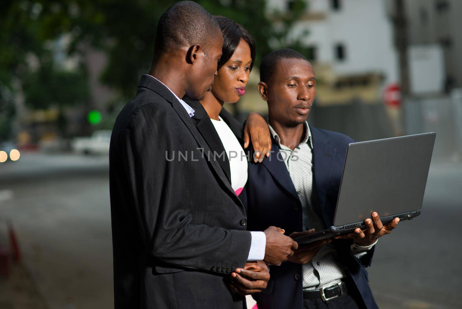 young business men and women working on projects