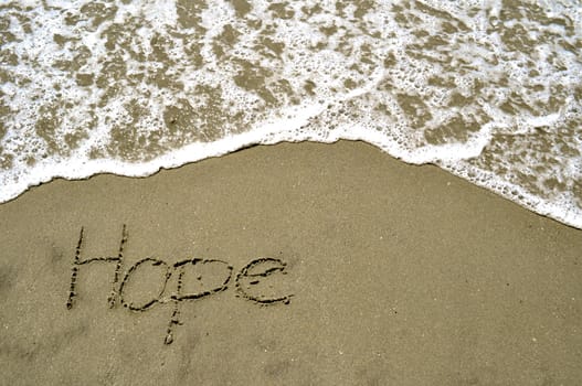 Hope in the sand