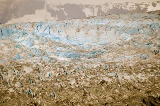 Glaciers in front on mountains