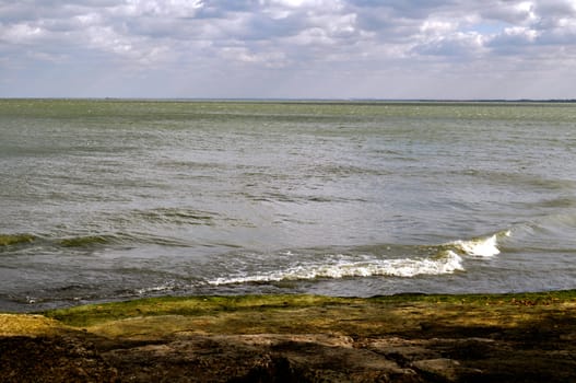 Rocks and water background