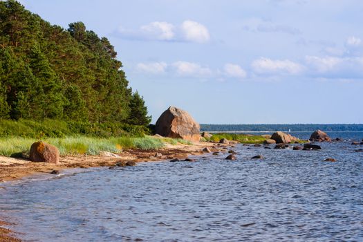 The Baltic Sea coast line