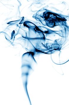 blue smoke abstract background close up