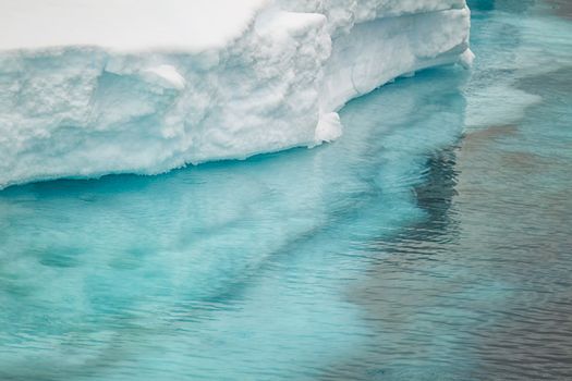 Close up image of ice berg in Antarctica