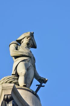 Nelsons statue at trafalgar square