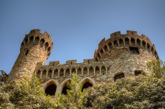 Castle Sant Joan in Lloret De Mar, Costa Brava