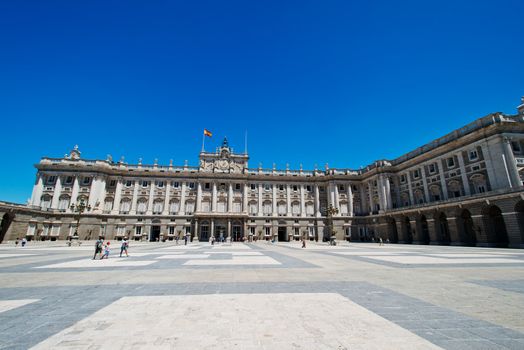 Royal Palace at Madrid Spain - architecture background