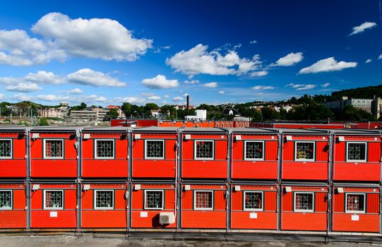 Cargo container houses in Oslo, Norway