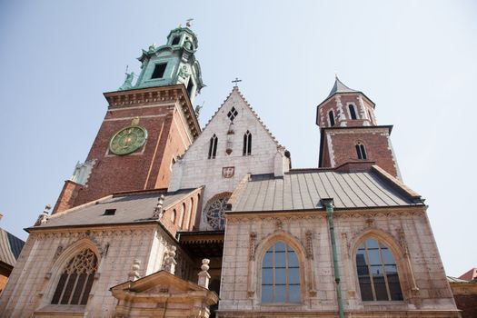Wawel Cathedral, also known as the Cathedral Basilica of Sts. Stanisław and Vaclav, is a church located on Wawel Hill in Kraków