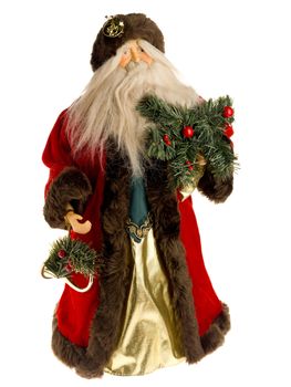 Santa Claus figurine against white background.