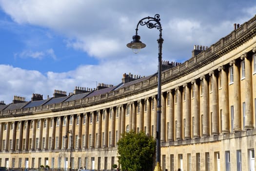 The Royal Crescent in Bath, Somerset.