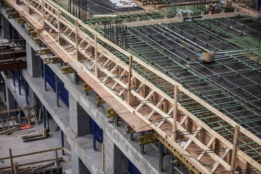 Image of a building under construction in a peaceful view