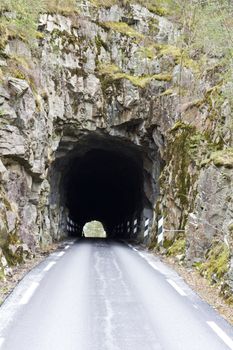 simple tunnel for motor-cars in norway, europe