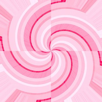 Pink and white curves forming spirals