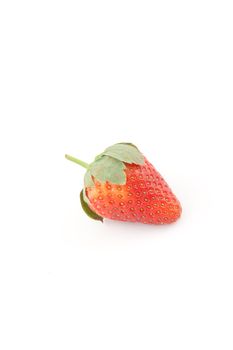 Strawberry against a white blackground