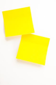 Sticky note against a white background