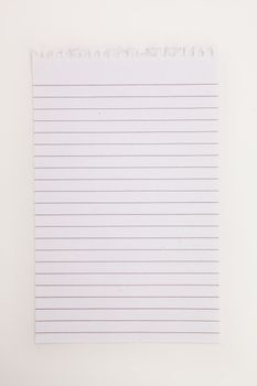 Blank page of notebook