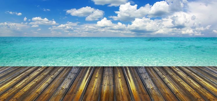 beautiful beach and tropical sea