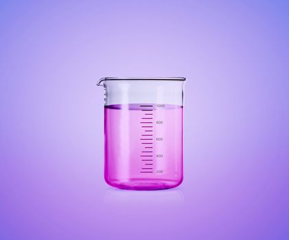 liquid in laboratory test tubes on blue background