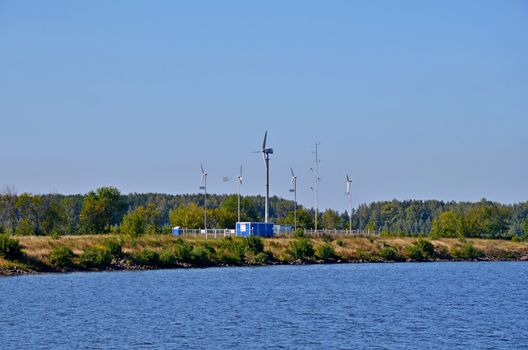 Kind on wind-driven generators from the city of Dubna of Moscow Region