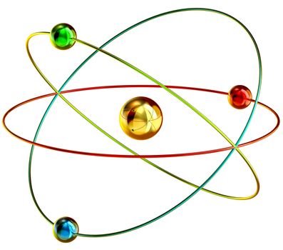 atom in cold fusion nuclear reactions at room temperature is a cheap and abundant source of energy. 3d model