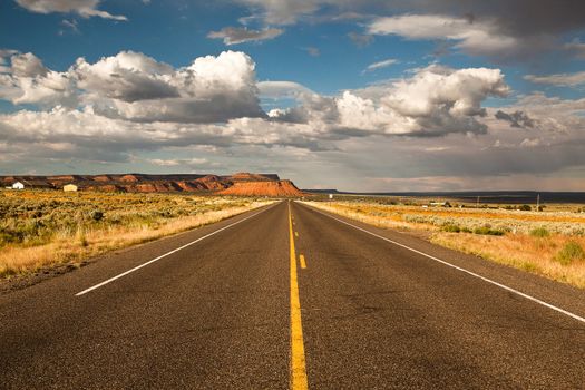 Road through Arizona desert