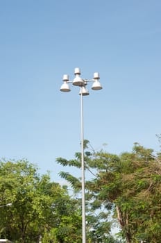 big electric light pole