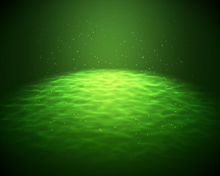 Shade of green light for a background