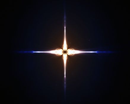 Background of a beige star in the middle