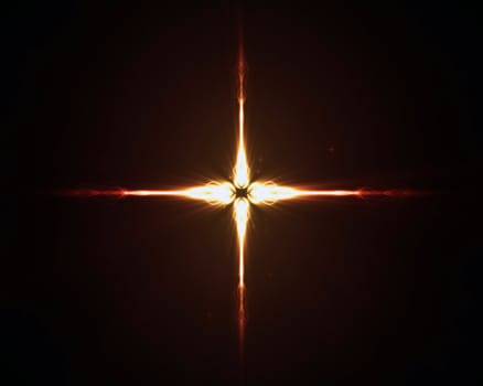 Background of an orange star in the middle