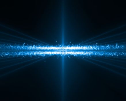 Background of blue bundles horizontal