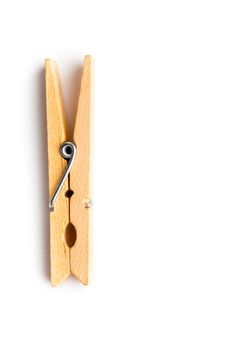 Clothes-peg against a white background