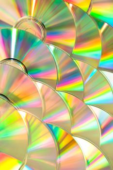 Dvd piled up against a white background