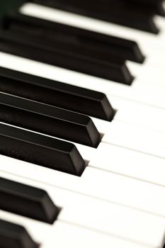 Keyboard of a piano