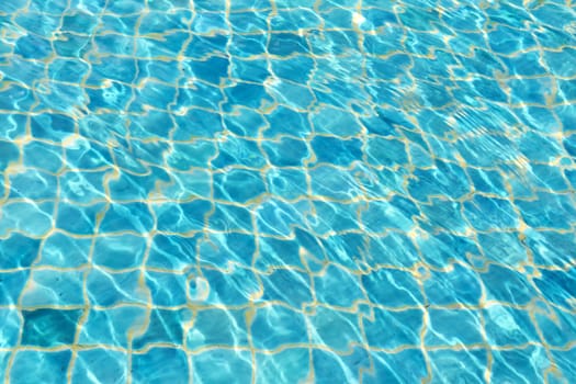 Waves on a surface of water in pool 
