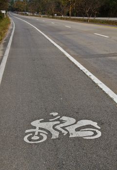 bike lane traffic symbol