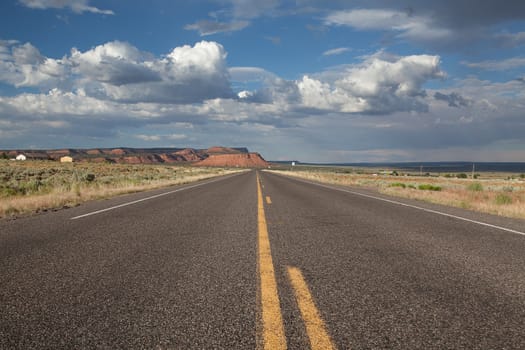 Road through Arizona desert
