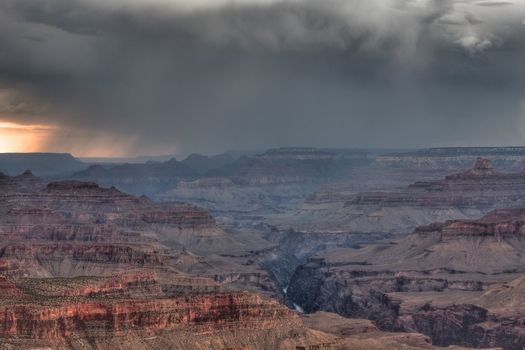 Grand Canyon before storm