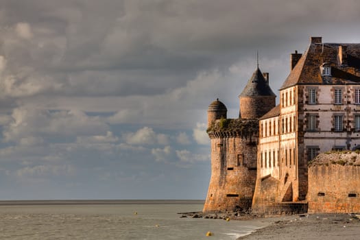 Detail of Mont Saint Michel in France