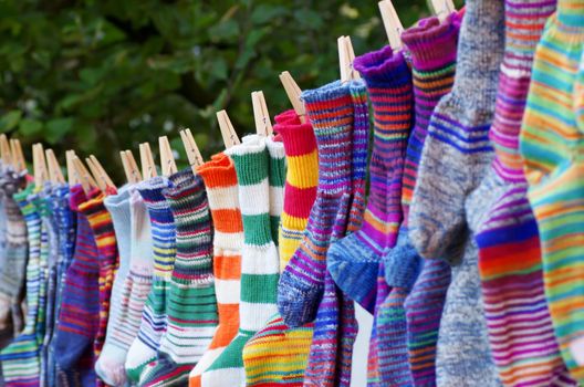 colored woolsocks