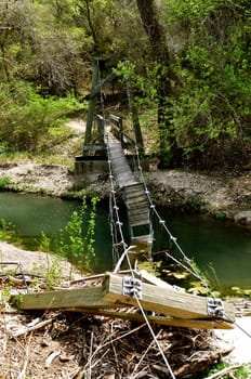 Bridge out over river