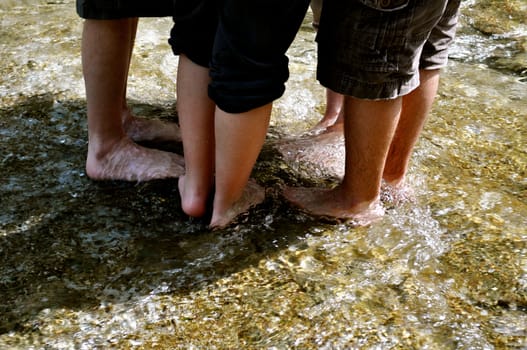 Toes in the water - group