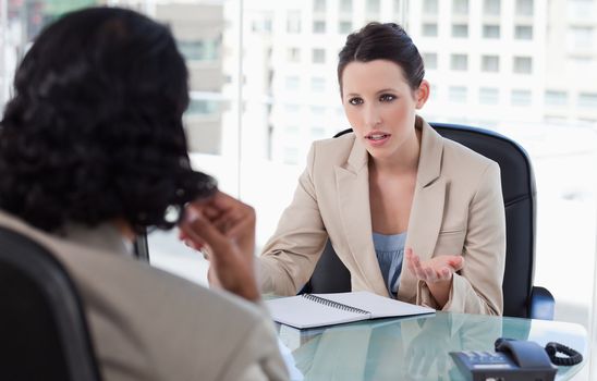 Business team having a meeting in an office