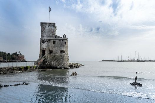 castle on the sea - rapallo - liguria - italy