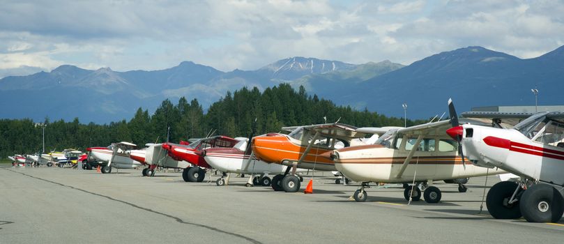 The airport for bush planes in Anchorage