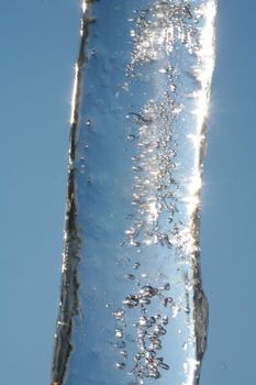 close-up of ice, very shallow Depth of field