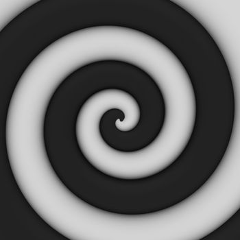 Abstract background of contrast black-and-white spiral swirl