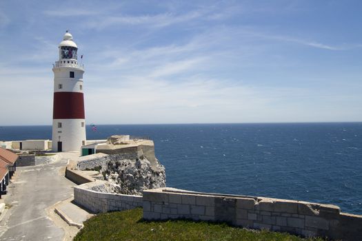 Pretty Lighthouse at Europa Point in Gibralter